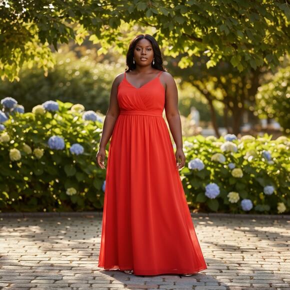 Torrid Plus Size Bold Orange Maxi Dress - Size 6x - Picture 1 of 7